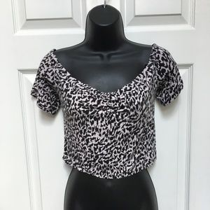 Animal Print Crop Top